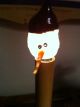 Primitive Electric Wooden Candle Stick With Rubber Star Bulb Primitives photo 2