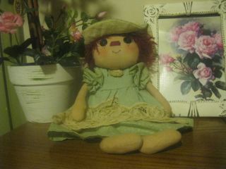 Primitive Shabby Raggedy Doll. photo