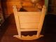 Real 1860 ' S Handmade Doll Cradle Wood Pegs,  Chamfered,  Made By Young Girl Great Primitives photo 2