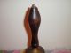 Lovely Vintage Old School Brass And Wood Recess Hand Bell Magnificent Ring Sound Primitives photo 3
