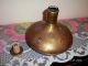 Lovely Vintage Old School Brass And Wood Recess Hand Bell Magnificent Ring Sound Primitives photo 7