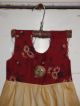 Primitive Decorative Dress,  Tea Dyed,  Hand Made,  Doll Primitives photo 7