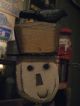 Primitive Scarecrow Wood And Metal Figure With Homespun Shirt Cute Fall Decor Primitives photo 7