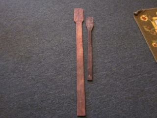 2 Wooden Antique Stirers photo