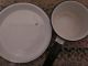 Great Old Porcelain Pie Pan And Small Pot Primitives photo 3