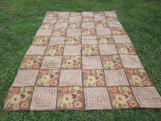 Great Antique Hand Hooked Rug - Room Size - 6 X9 photo