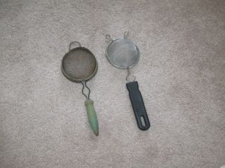 4 Antique Vegetable Strainers See Pictures photo