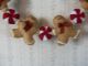 Prim Penny Rug Garland Christmas Grubby Gingerbread & Peppermints Great Gift Primitives photo 1