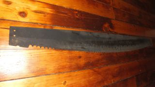 Antique Belly Saw Blade With Small Teeth photo
