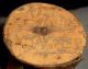 Revolutionary War Powderhorn Carved Initials Make Do Repair View Of Inside Vafo Primitives photo 9