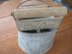 Vintage Deluxe Brand Galvanized Mop Bucket With Handle And Wood Rollers Primitives photo 4