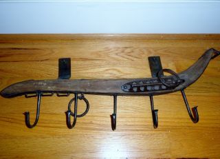 Antique Mule Horse Collar Harness Hames Horsedrawn - With Hooks - Look photo
