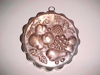 Vintage Copper And Tin Cooking Mold - Aafa photo