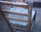 2 Old Primitive Ladder Back Mission Style Chairs Splint Reed Seat Milk Paint Primitives photo 4