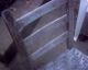 2 Old Primitive Ladder Back Mission Style Chairs Splint Reed Seat Milk Paint Primitives photo 8