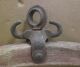 Antique Wood Barn Hay Lift,  Cast Iron Trolley Carrier,  Farm Rope Pulley Tools, Primitives photo 4