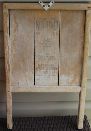 Kitchenet No.  786 National Washboard Co. ,  Vintage Washboard - Zinc photo