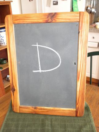 Antique Slate / Chalk Board Reclaimed Old Wood Frame photo
