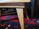 Antique Folky Primitive Wooden Mustard Paint Splay Leg Stool Bench Child Table Primitives photo 1