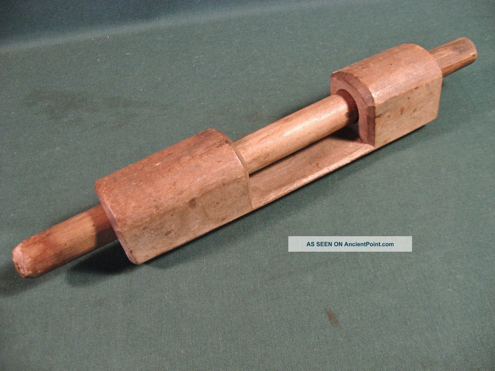 Antique Primitive Wooden Puzzle Toy Treen Hand Carved Primitives photo