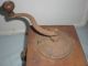 Antique Primitive Coffee Mill Ornate With Handle Wood Primitives photo 1
