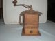Antique Primitive Coffee Mill Ornate With Handle Wood Primitives photo 6