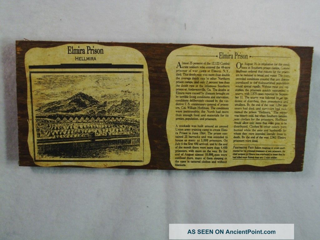 Civil War Relic Elmira Prison Wood Artifact Hellmira Primitives photo