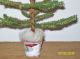 Primitive Christmas/winter Faux German Triple Feather Twig Tree In Santa Bucket Primitives photo 3