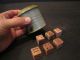 Repro Antique Vintage Set Large Wood Dice Early Gambling Casinotoy & Cup Game Primitives photo 1