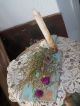 Vintage Inspired Wood Candle Board W/ Grungy Candle - - Robins Egg Blue Primitives photo 2