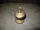 Ornate Country Store Front Desk Bell Antique Brass Flowers Primitives photo 1