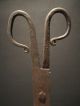 Antique 18th C Wrought Iron Scissor Pipe Ember Tongs Hearth Coal Tool Fireplace Primitives photo 3