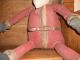 Primitive Grungy Hand Sewn Santa Claus Wonderful Old Look Old Leather Belt Primitives photo 2