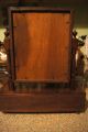 Antique Primitive Dresser Top Pivoting Mirror One Dovetail Drawer Stand Mirrors photo 3