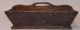 Antique Knife Box,  Cutlery Tray,  Dovetailed Old Burnt Umber Paint,  Aafa,  Nr Primitives photo 1