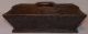 Antique Knife Box,  Cutlery Tray,  Dovetailed Old Burnt Umber Paint,  Aafa,  Nr Primitives photo 3