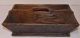Antique Knife Box,  Cutlery Tray,  Dovetailed Old Burnt Umber Paint,  Aafa,  Nr Primitives photo 4