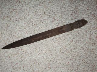 Vintage Primitive Wooden Dagger photo