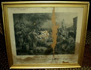 1860s Engraving Certif Philadelphia Conference Missionary Society Methodist Vafo photo