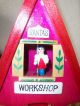 Vintage Wooden Toy Top - Santas Workshop - - Hand Crafted Spinning Top Primitives photo 2