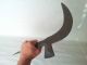 ※ 16 Th C Primitive Wrought Iron Knife Blacksmith Made Brush Axe Marked?? Primitives photo 8