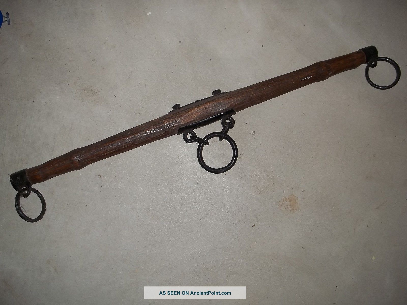 Antique Wood And Iron Harness 3 Rings Horse Equipment 44 