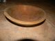 Vtg Hand Turned Wooden Primitive Bowl,  Signed Primitives photo 2