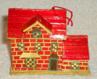 Early 1900s Miniature House - Paper Litho - Cardboard & Wood Cute photo