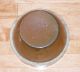 Antique Brown Stoneware Pottery Mixing Bowl Primitives photo 2
