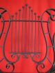Ornate Wrought Iron Music Stand Candle Holder Victorian Double As Easel Yqz 1800-1899 photo 7
