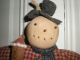 Primitive Handmade Doll Snowman Christmas Candy Cane,  Gingerbread Man Terrific Primitives photo 2