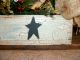 Vintage Box Crackled Paint Crow Sunflowers Prim Primitives photo 1