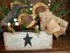 Vintage Box Crackled Paint Crow Sunflowers Prim Primitives photo 4