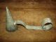 19th C Old Early Tin Candle Snuffer Rare Unique Handle Witch Hat Cone Primitives photo 1